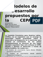 Modelo de Desarrollo Propuestos de La Cepal