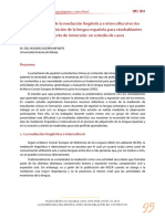 La Importancia de La Mediación Lingüística e Intercultural en Los Procesos de Adquisición de La Lengua Española