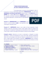 Modelo de Termo Responsabilidade Direcao