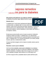 Conoce Los 10 Mejores Remedios Caseros para La Diabetes