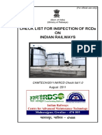 Checklist For Inspection of RCDs On Indian Railways