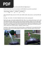 How The Amount of Water in 20 Oz Bottle Effects The Flight Distance Amount of Water Trial One Trial Two Trial Three 200 89 93 91