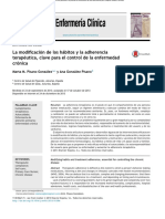 La Modificación de Los Habitos y La Adherencia Terapeutica en Enfermedad Cronica