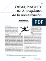 Vigotski, Piaget y Freud - A Propósito de La Socialización. Yalile Sánchez Hurtado PDF