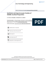 Synthesis and Spectroscopic Studies of DGEBA Grafted Polyaniline PDF