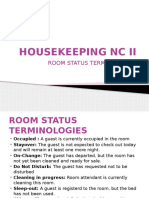 HOUSEKEEPING NC II Terms and Making Up Procedures