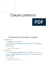 Clause Patterns