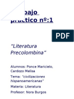 Civilizaciones Antiguas: Literatura Precolombina