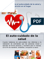 Consejeria para El Autocuidado de La Salud y Nutricion en El Hogar