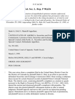 Fed. Sec. L. Rep. P 98,626, 51 F.3d 285, 10th Cir. (1995)