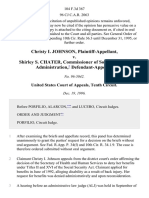 Christy I. Johnson v. Shirley S. Chater, Commissioner of Social Security Administration, 104 F.3d 367, 10th Cir. (1996)