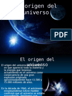 El Origen Del Universo