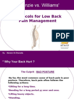 Mckenzie vs. Williams': Protocols For Low Back Pain Management