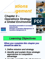 Operations Management: Chapter 2 - Operations Strategy in A Global Environment