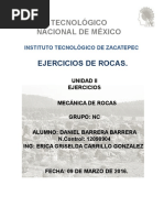 Ejercicios de Rocas