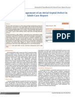 Anesthetic Management of An Atrial Septal Defect in Adult-Case Report