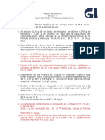 Taller de Quimica Formula Empirica y Formula Molecular