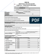 Peff R Protocolo de Evaluacion Fonetica Fonologia Peff 2015 PDF