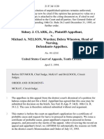 Sidney J. Clark, Jr. v. Michael A. Nelson, Warden Debra Wheaton, Head of Nursing, 21 F.3d 1120, 10th Cir. (1994)