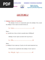 Enthalpy of Moist Air (Total Heat) Dry Bulb Temperature