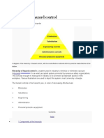 Hierarchy of Hazard Control