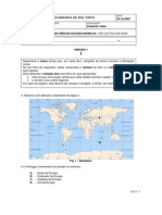 Teste Geografia 10º Ano