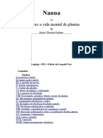 Nanna Ou Sobre A Vida Mental de Plantas - Português-Gustav Theodor Fechner