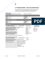 SF Project Discovery Questionnaire