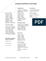 Conversion US Metric