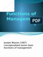 Functions of Management and Role of Managers