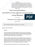 James Calvin Ward v. Mark McKinna Warden and Attorney General For The State of Colorado, 56 F.3d 78, 10th Cir. (1995)