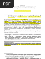 Anexo F - (Anexo VII) Modelo de Garantía Financiera de Prefinanciación