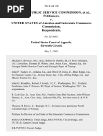 Georgia Public Service Commission v. United States of America and Interstate Commerce Commission, 704 F.2d 538, 11th Cir. (1983)