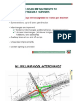 Proposed Road Improvements To Gauteng Freeway Network