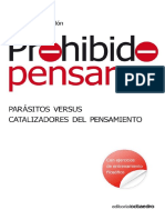 Prohibido Pensar. Parásitos Versus Catalizadores Del Pensamiento - Muñoz Redón, Josep