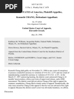 United States v. Chang, 142 F.3d 1251, 11th Cir. (1998)