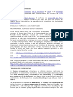 FICHAMENTO - O Tempo Retorna - Formas Elementares Da Pós-Modernidade - Michel Maffesoli - Cap Arcaísmo e Tecnologia2012