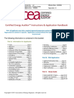 Certified Energy Auditor™ Instructions & Application Handbook