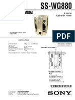 Service Manual: SS-WG880