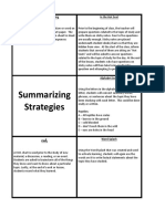 Summarizing Strategies On A Ring