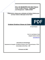 Unidades Climáticas Urbanas Da Cidade de São Paulo PDF