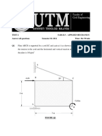 Engineering Mechanic Test 2 Sem 1 Sesi 1011 + Solution