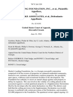 Martin's Landing Foundation, Inc. v. Landing Lake Associates, 707 F.2d 1329, 11th Cir. (1983)