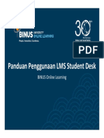 Panduan Penggunaan LMS Student Desk BINUS Online Learning Ganjil 1213 P1