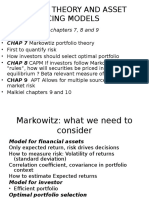 Portfolio Theory and Asset Pricing Models