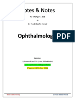 Notes - Notes - Ophthalmology PDF