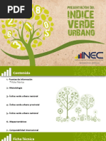 Indice Verde Urbano Ecuador