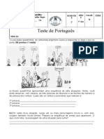 Teste de Portugues 2 Bim