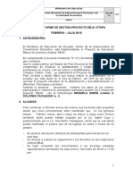 Formato para Informe Final I Etapa 2015 (Técnicos Territoriales y Docentes EBJA