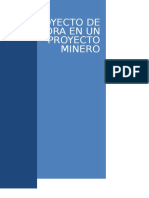 Proyecto de Mejora en Un Proyecto Minero